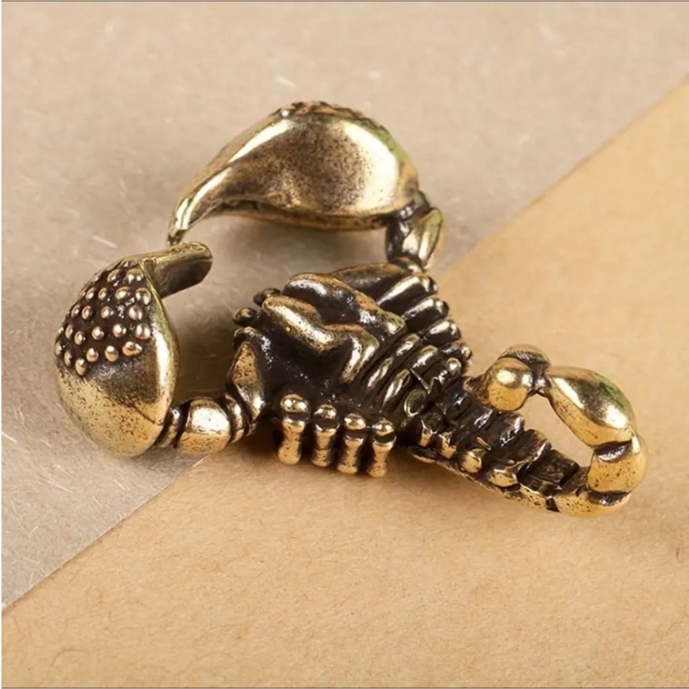 Solid Brass Scorpion Pendant